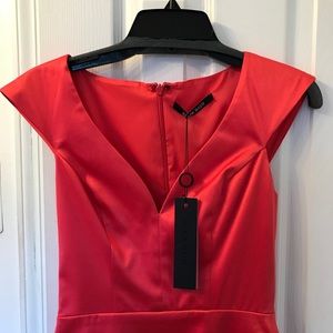 Black Halo satin dress NWT